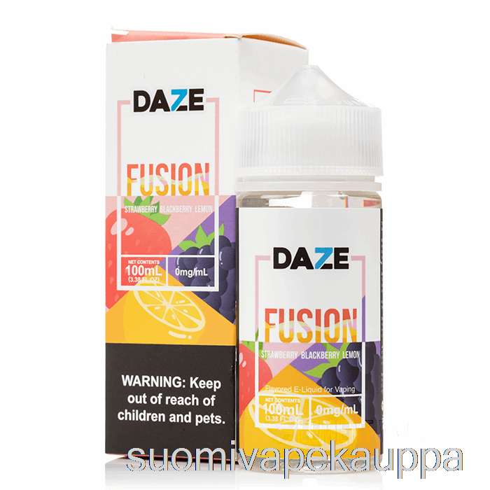 Vape Kauppa Mansikka Karhunvatukka Sitruuna - 7 Daze Fuusio - 100ml 3mg